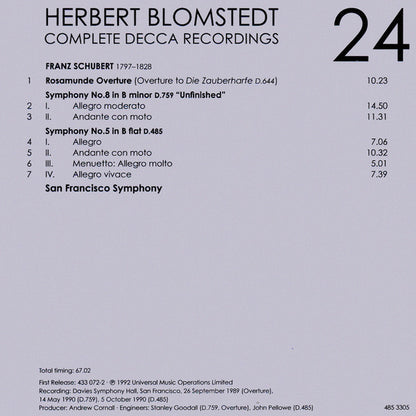 Herbert Blomstedt - Complete Decca Recordings (CD BOX SET) | - CLASSICAL *SEALED*
