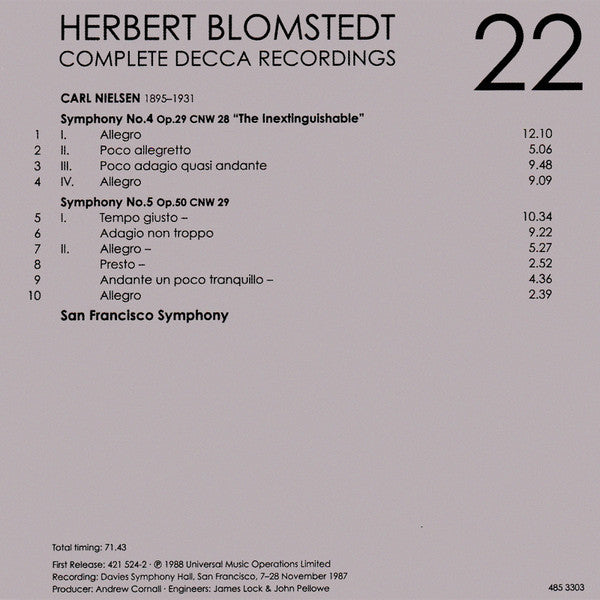 Herbert Blomstedt - Complete Decca Recordings (CD BOX SET) | - CLASSICAL *SEALED*