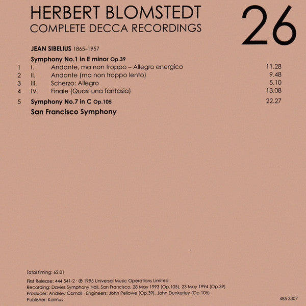 Herbert Blomstedt - Complete Decca Recordings (CD BOX SET) | - CLASSICAL *SEALED*