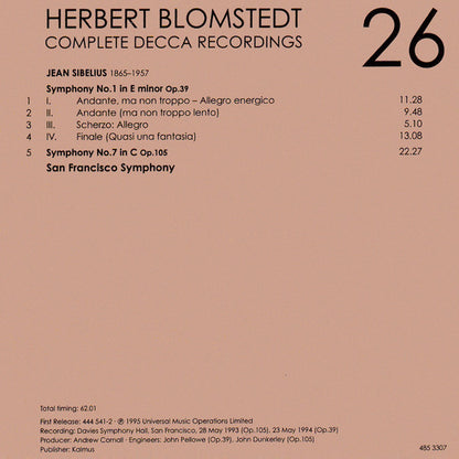Herbert Blomstedt - Complete Decca Recordings (CD BOX SET) | - CLASSICAL *SEALED*