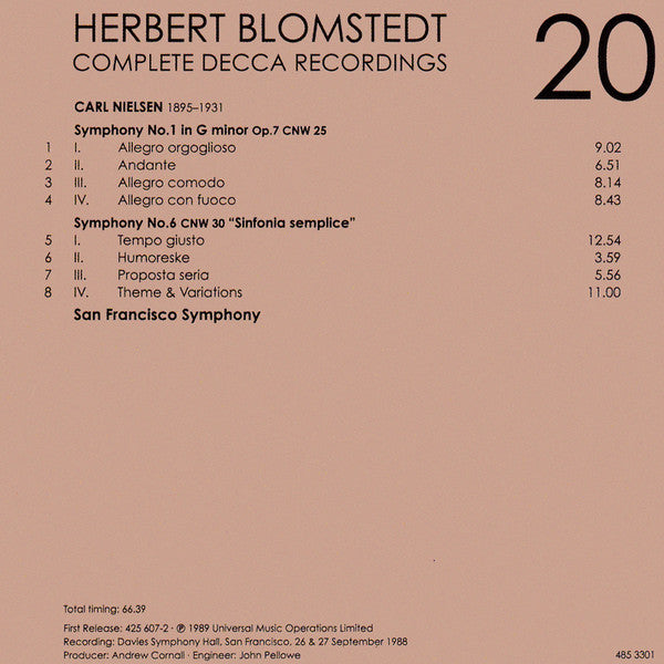 Herbert Blomstedt - Complete Decca Recordings (CD BOX SET) | - CLASSICAL *SEALED*