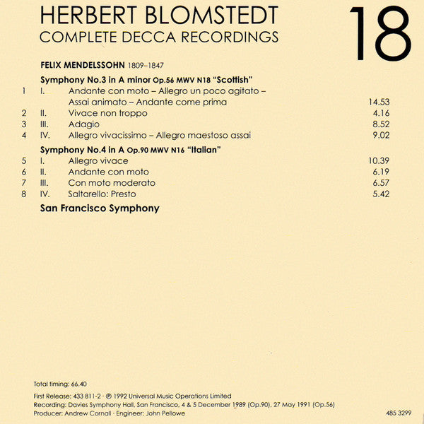 Herbert Blomstedt - Complete Decca Recordings (CD BOX SET) | - CLASSICAL *SEALED*