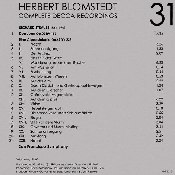 Herbert Blomstedt - Complete Decca Recordings (CD BOX SET) | - CLASSICAL *SEALED*