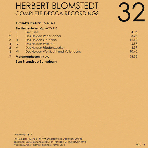 Herbert Blomstedt - Complete Decca Recordings (CD BOX SET) | - CLASSICAL *SEALED*