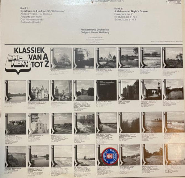 Symfonie Nr 4 In A "Italiaanse" / A Midsummer Night's Dream (VINYL) | Mint (M) Near Mint (NM) - CLASSICAL *SEALED*