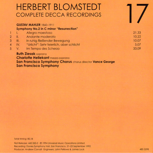 Herbert Blomstedt - Complete Decca Recordings (CD BOX SET) | - CLASSICAL *SEALED*