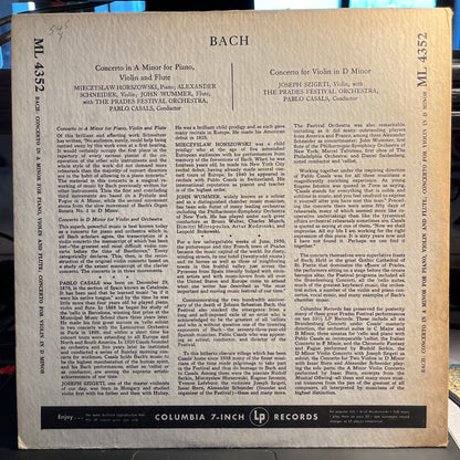 Johann Sebastian Bach - Prades Festival - Vol. 8 | Excellent (EX) Excellent (EX) - CLASSICAL / USED *EXCELLENT+*