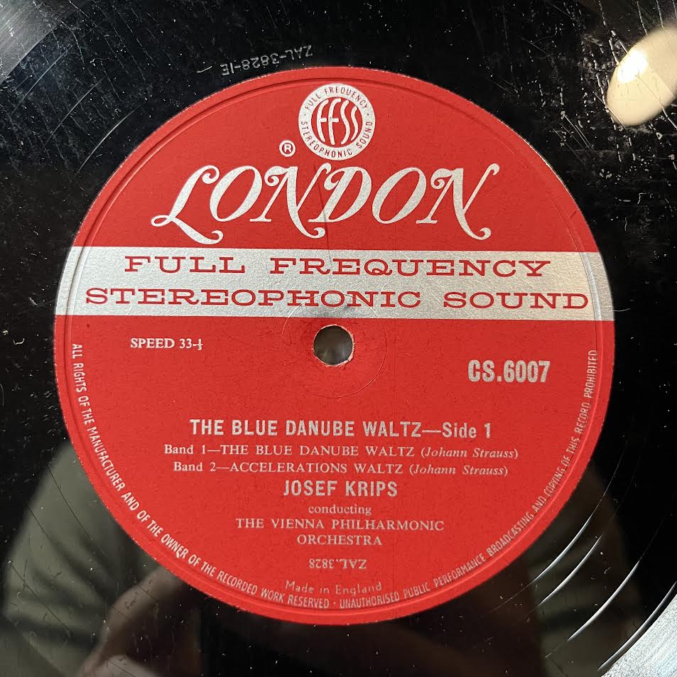 The Blue Danube (VINYL) | Excellent+ (EX+) Very Good Plus (VG+) - CLASSICAL / USED *EXCELLENT+*