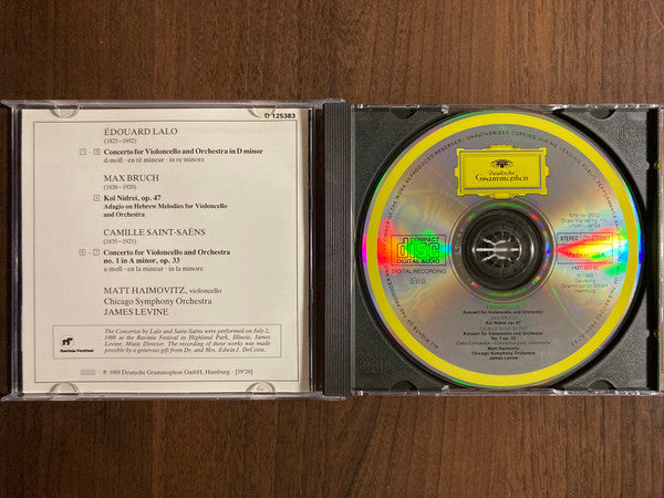 Saint-Saëns • Lalo: Cello Concertos / Bruch: Kol Nidrei (CD) | Excellent+ (EX+) Near Mint (NM) - CLASSICAL / USED *EXCELLENT+*