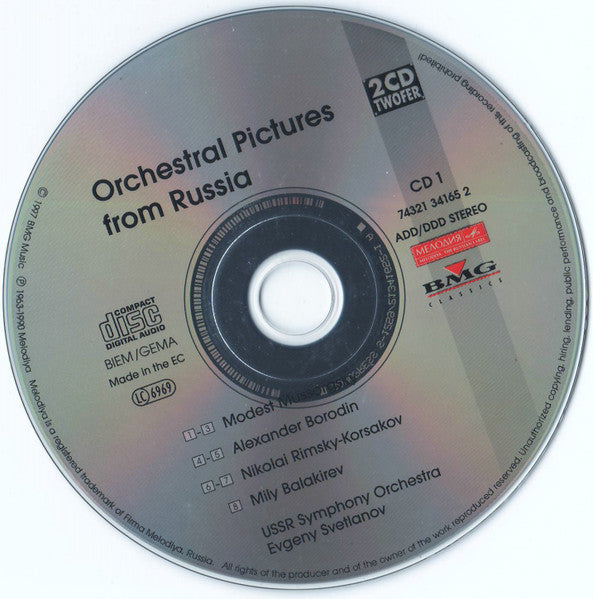 Orchestral Pictures From Russia (2xCD) | Excellent+ (EX+) Near Mint (NM) - CLASSICAL / USED *EXCELLENT+*