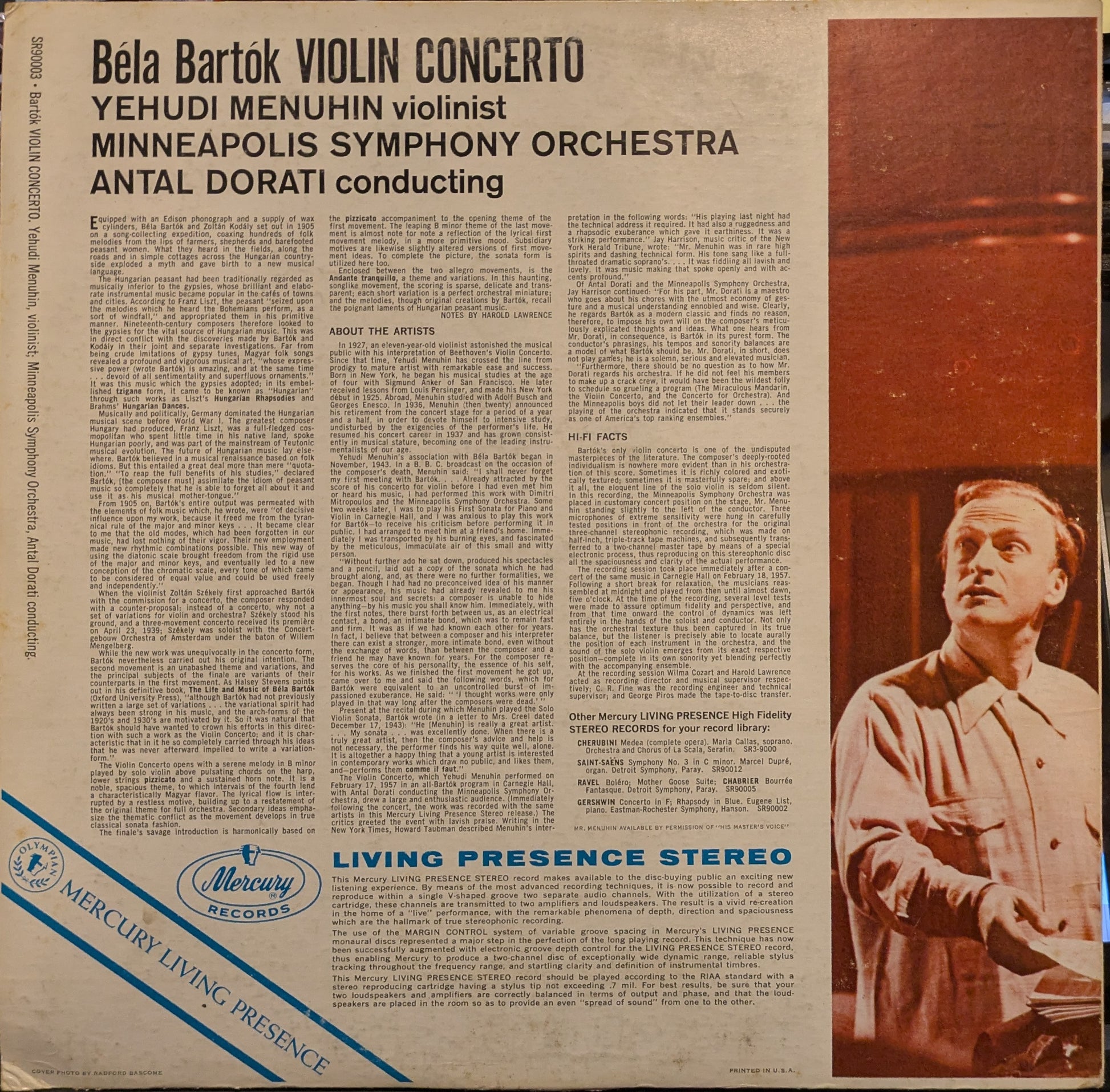 Violin Concerto (VINYL) | Excellent+ (EX+) Excellent+ (EX+) - CLASSICAL / USED *EXCELLENT+*