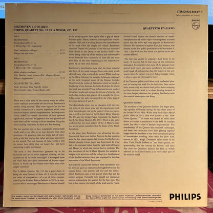 String Quartet In A Minor, Op. 132 *NETHERLANDS* | Excellent (EX) Near Mint (NM)