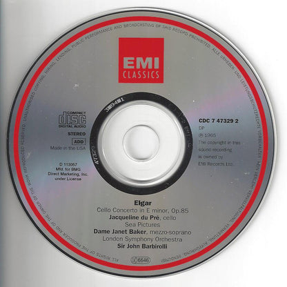 Cello Concerto • Sea Pictures (CD) | Excellent+ (EX+) Excellent (EX) - CLASSICAL / USED *EXCELLENT+*