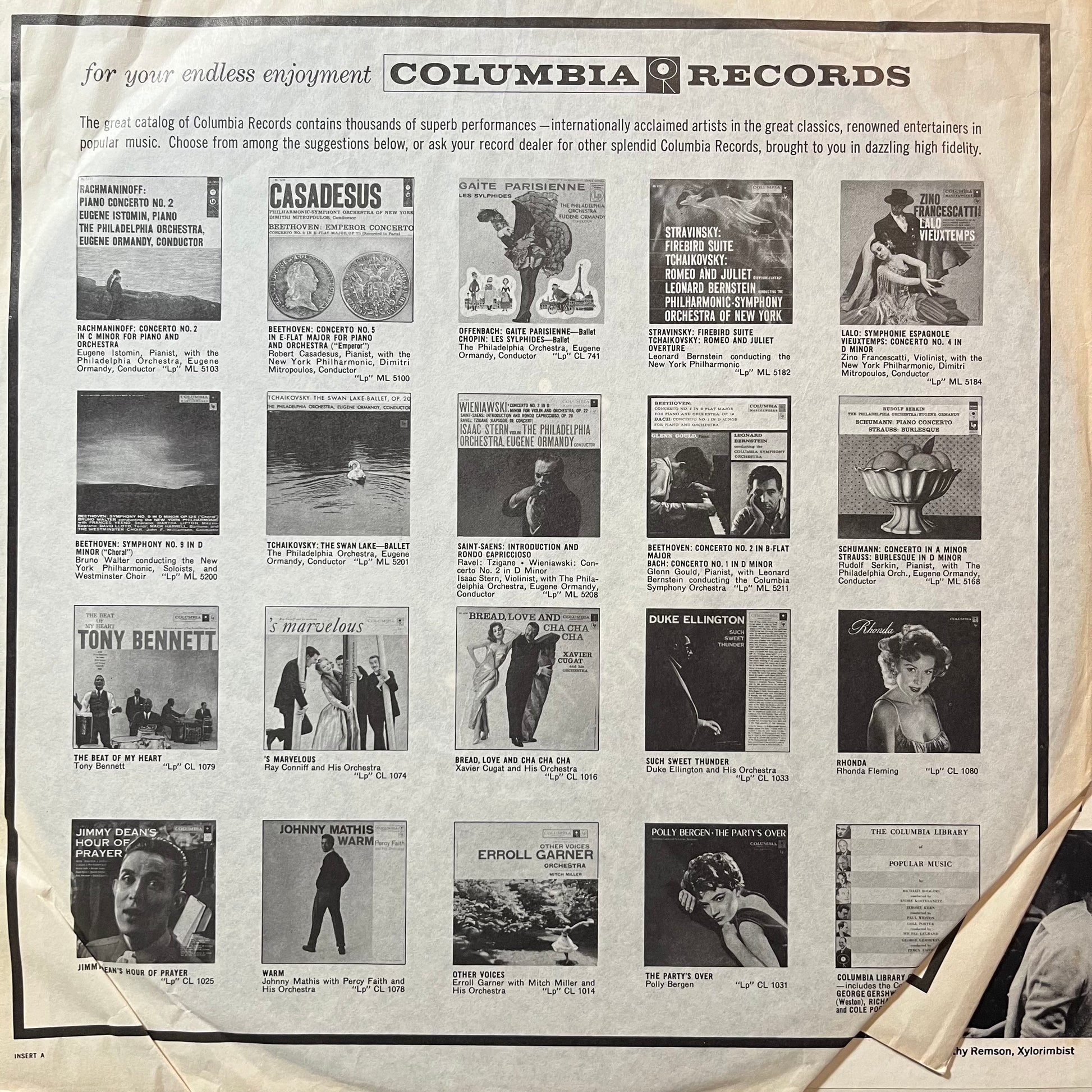 Pierre Boulez / Stockhausen - Robert Craft - Le Marteau Sans Maître / Nr. 5 Zeitmasse For Five Woodwinds (VINYL LP COLUMBIA MASTERWORKS ML 5275 1958) | USED Excellent+ (EX+) Very Good Plus (VG+) - CLASSICAL / USED *EXCELLENT+*