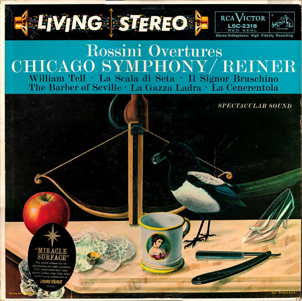Gioacchino Rossini - Rossini Overtures (VINYL LP RCA Victor Red Seal – LSC-2318) | USED Excellent (EX) - CLASSICAL / USED *EXCELLENT+*