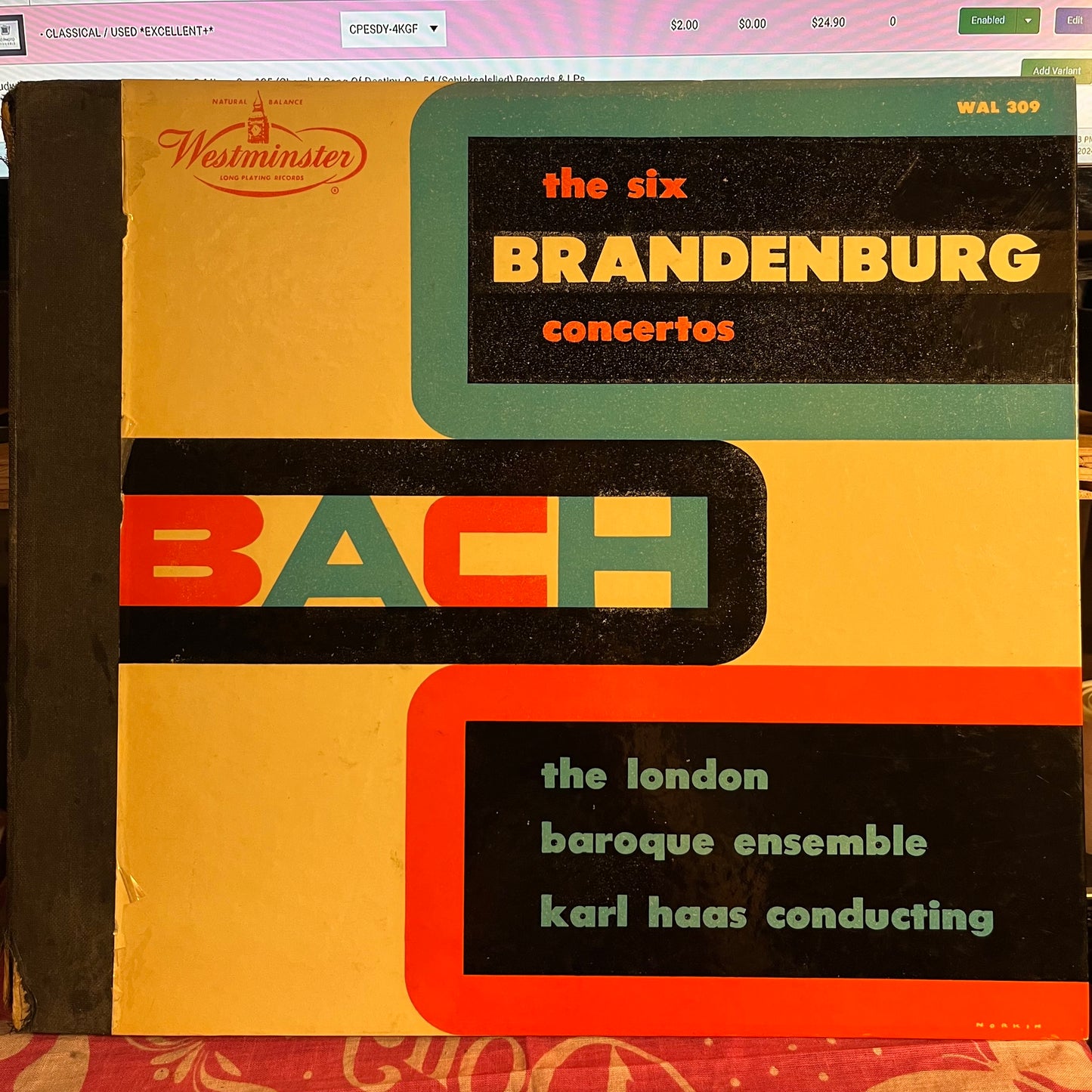 The Six Brandenburg Concertos | Excellent (EX) Very Good Plus (VG+)