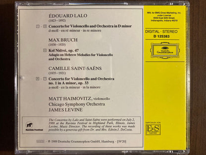 Saint-Saëns • Lalo: Cello Concertos / Bruch: Kol Nidrei (CD) | Excellent+ (EX+) Near Mint (NM) - CLASSICAL / USED *EXCELLENT+*