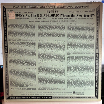Symphony No. 5 In E Minor ('From The New World') Opus 95 (VINYL) | Excellent+ (EX+) - CLASSICAL / USED *EXCELLENT+*
