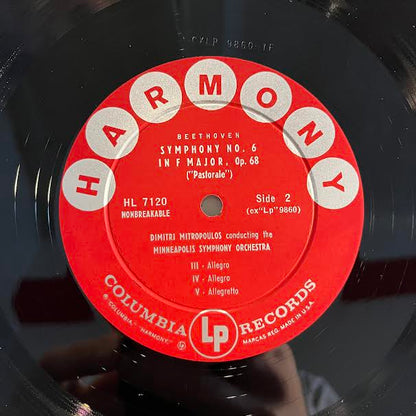 "Pastorale" Symphony No. 6 In F Major Opus 68 (VINYL) | Excellent+ (EX+) Near Mint (NM or M-) - CLASSICAL / USED *EXCELLENT+*