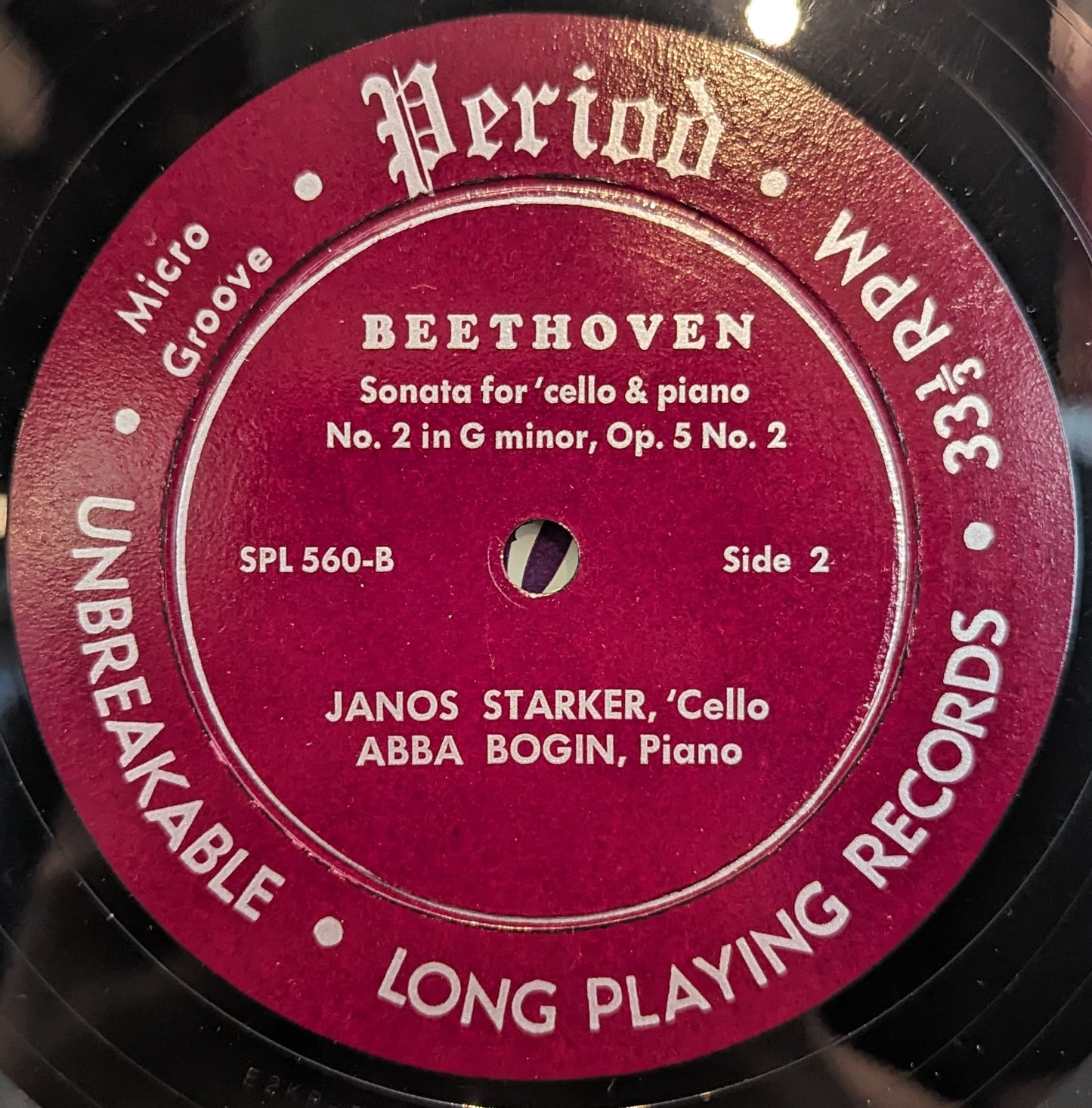 Sonatas For 'Cello and Piano | Excellent (EX) Near Mint (NM)