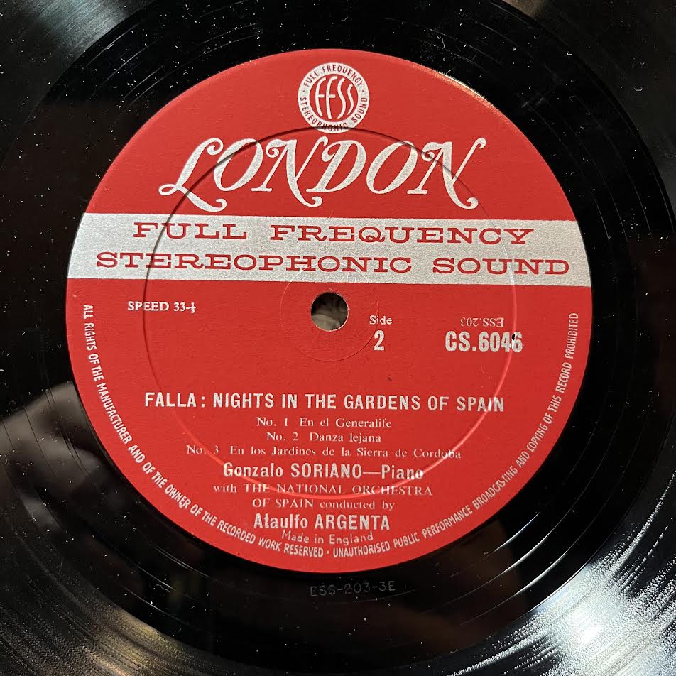 Nights In The Gardens Of Spain / Concerto For Guitar And Orchestra (VINYL) | Excellent+ (EX+) Excellent (EX) - CLASSICAL / USED *EXCELLENT+*