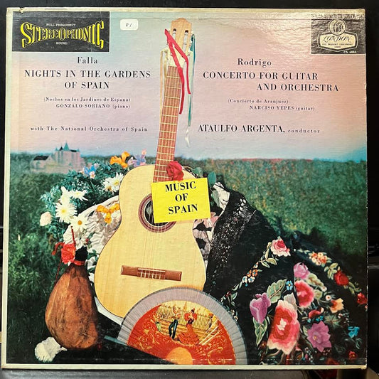 Nights In The Gardens Of Spain / Concerto For Guitar And Orchestra (VINYL) | Excellent+ (EX+) Excellent (EX) - CLASSICAL / USED *EXCELLENT+*