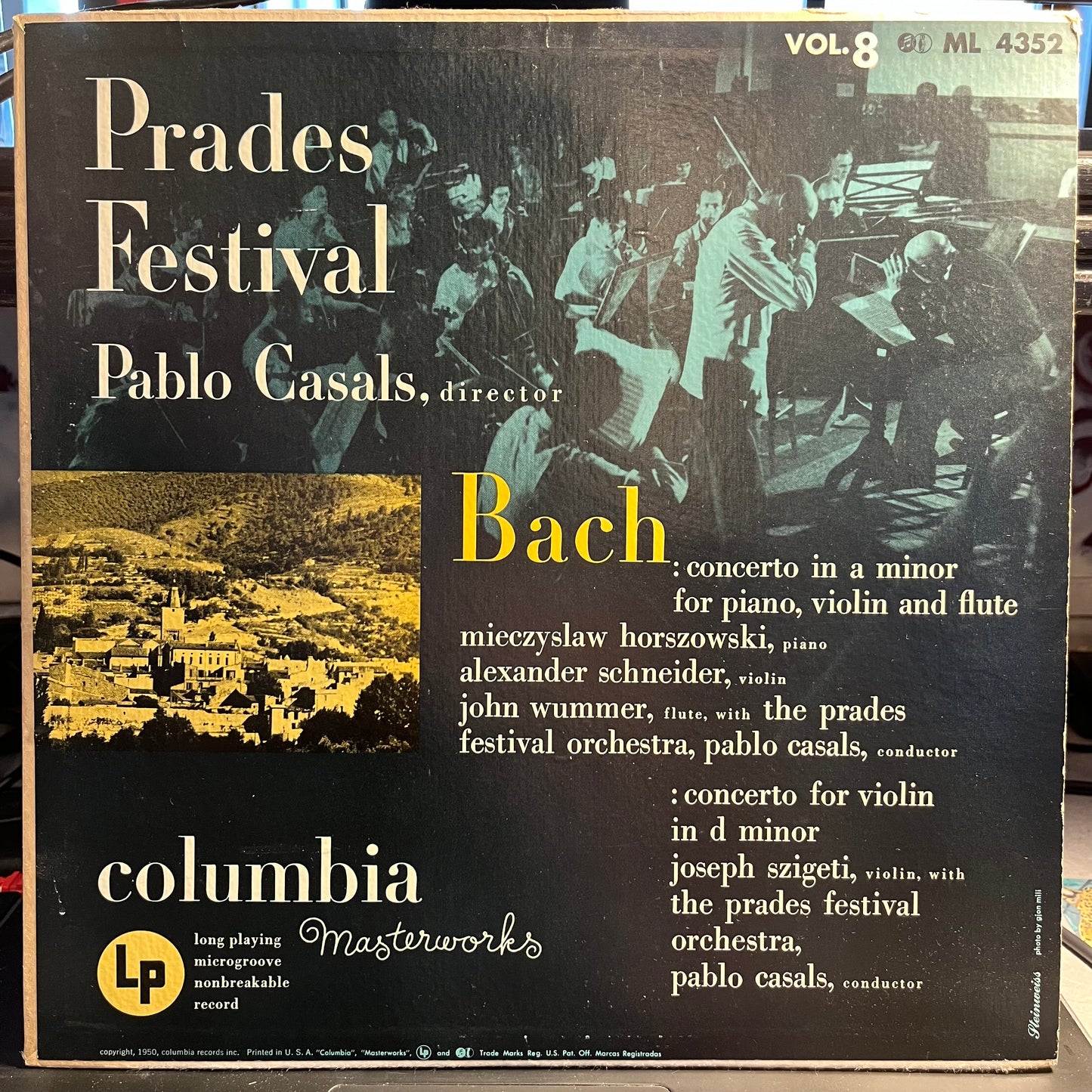 Johann Sebastian Bach - Prades Festival - Vol. 8 | Excellent (EX) Excellent (EX) - CLASSICAL / USED *EXCELLENT+*