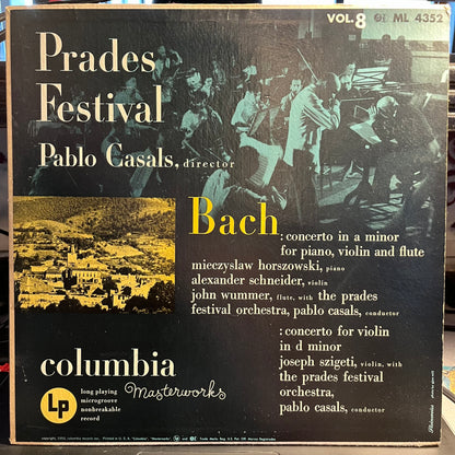 Johann Sebastian Bach - Prades Festival - Vol. 8 | Excellent (EX) Excellent (EX) - CLASSICAL / USED *EXCELLENT+*