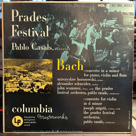 Johann Sebastian Bach - Prades Festival - Vol. 8 | Excellent (EX) Excellent (EX) - CLASSICAL / USED *EXCELLENT+*