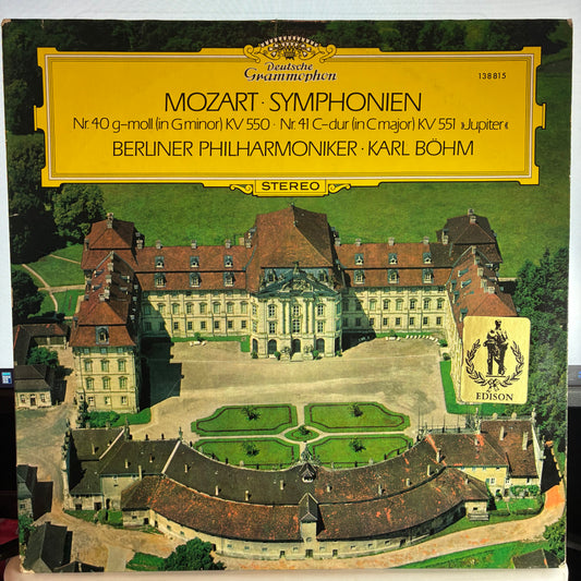 Symphonien Nr. 40 G-Moll = In G Minor KV 550 / Nr. 41 C-Dur = In C Major KV 551 "Jupiter" (VINYL) | Excellent (EX) Excellent (EX) - CLASSICAL / USED *EXCELLENT*