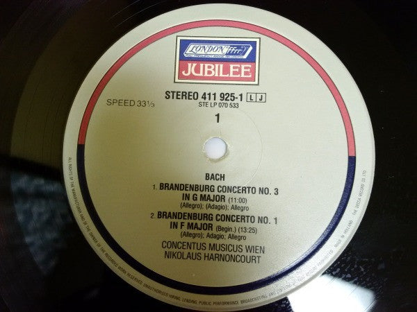 Johann Sebastian Bach - Brandenburg Concertos | Excellent (EX) Very Good Plus (VG+) - CLASSICAL / USED *EXCELLENT*