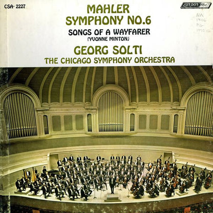 Gustav Mahler - Symphony No. 6 / Songs Of A Wayfarer | Excellent (EX) Very Good Plus (VG+) - CLASSICAL / USED *EXCELLENT*