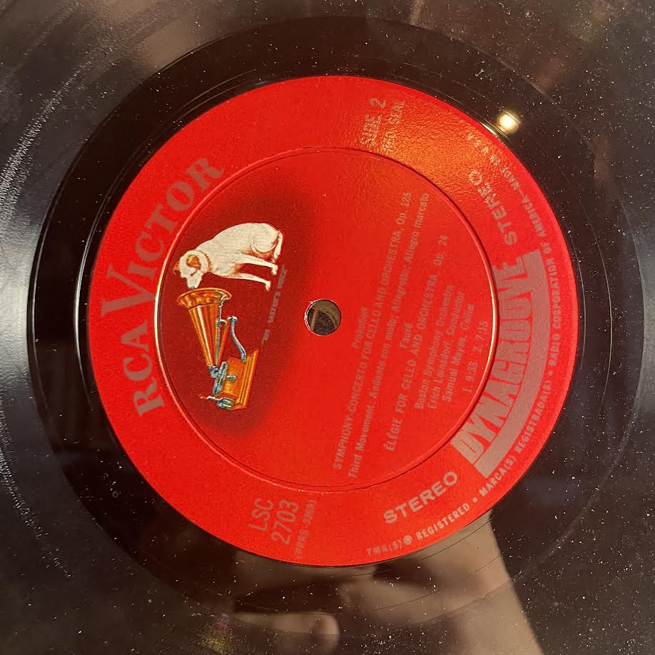 Symphony-Concerto For Cello And Orchestra / Élégie (vinyl) | Excellent (EX) Near Mint (NM) - CLASSICAL / USED *EXCELLENT*