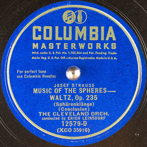 Josef Strauß - Music Of The Spheres - Waltz, Op. 235 *78 RPM* | Excellent (EX) Generic - CLASSICAL / USED *EXCELLENT*