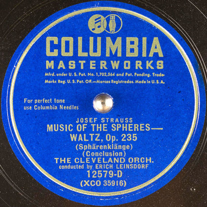 Josef Strauß - Music Of The Spheres - Waltz, Op. 235 *78 RPM* | Excellent (EX) Generic - CLASSICAL / USED *EXCELLENT*