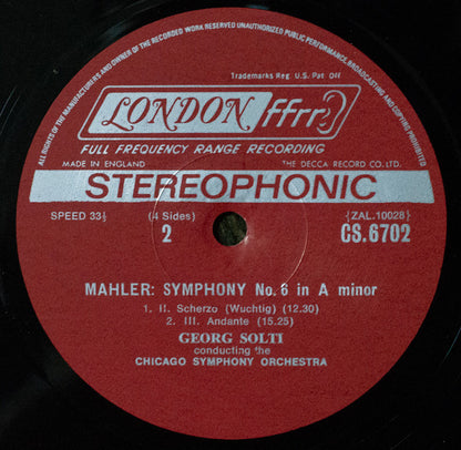 Gustav Mahler - Symphony No. 6 / Songs Of A Wayfarer | Excellent (EX) Very Good Plus (VG+) - CLASSICAL / USED *EXCELLENT*