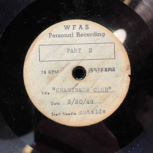 CHIAMINADE CLUB (ACETATE 12" VINYL) | Excellent (EX) Generic - CLASSICAL / USED *EXCELLENT*