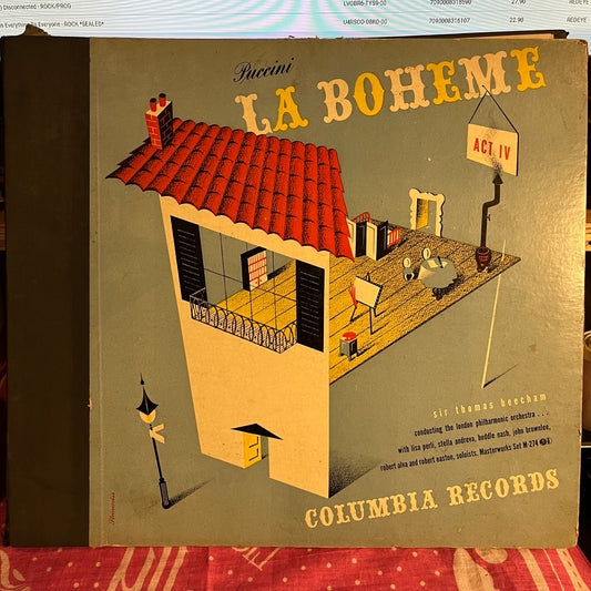 Giacomo Puccini - La Boheme Act IV 4X12" 78RPM | Excellent (EX) Very Good (VG) - CLASSICAL / USED *EXCELLENT*
