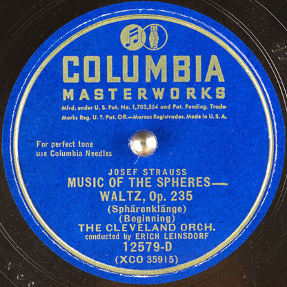 Josef Strauß - Music Of The Spheres - Waltz, Op. 235 *78 RPM* | Excellent (EX) Generic - CLASSICAL / USED *EXCELLENT*