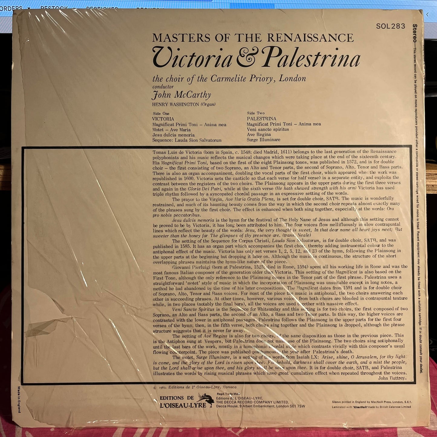 Masters Of The Renaissance *SHRINK* | Excellent (EX) Excellent (EX) - CLASSICAL / USED *EXCELLENT*