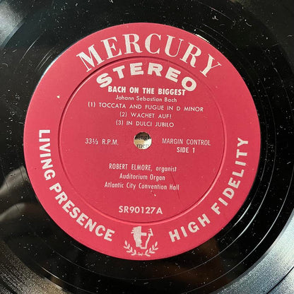 Robert Elmore - Bach On The Biggest (VINYL) | Excellent (EX) Excellent+ (EX+) - CLASSICAL / USED *EXCELLENT*