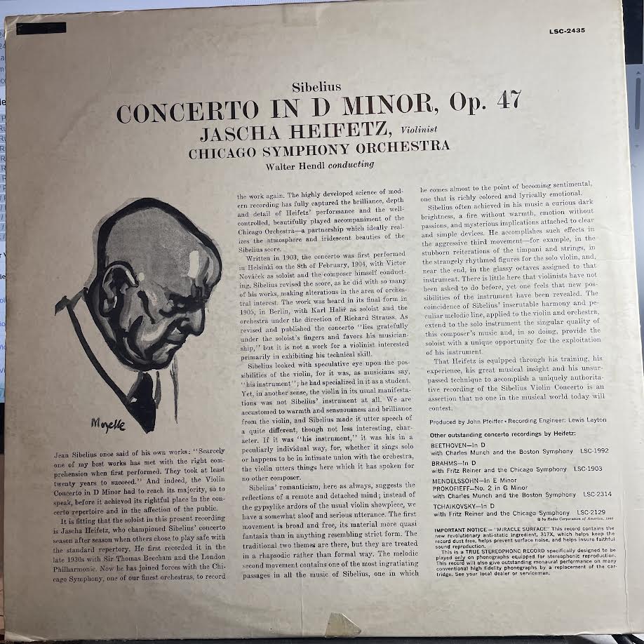 Violin Concerto (VINYL) | Excellent (EX) Excellent (EX) - CLASSICAL / USED *EXCELLENT*
