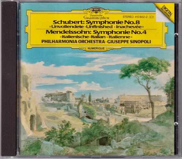 Schubert: Symphony No.8 "Unfinished" / Mendelssohn: Symphony No.4 "Italian" (CD) | Near Mint (NM) Near Mint (NM) - CLASSICAL / USED *NEAR MINT-*