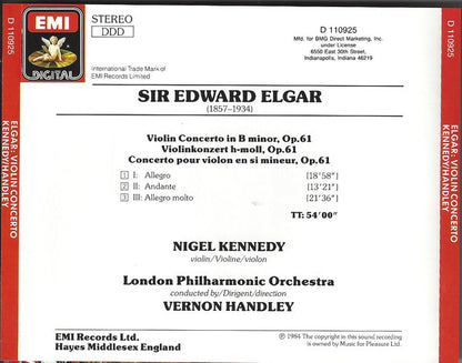 Violin Concerto (CD) | Near Mint (NM) Near Mint (NM) - CLASSICAL / USED *NEAR MINT-*