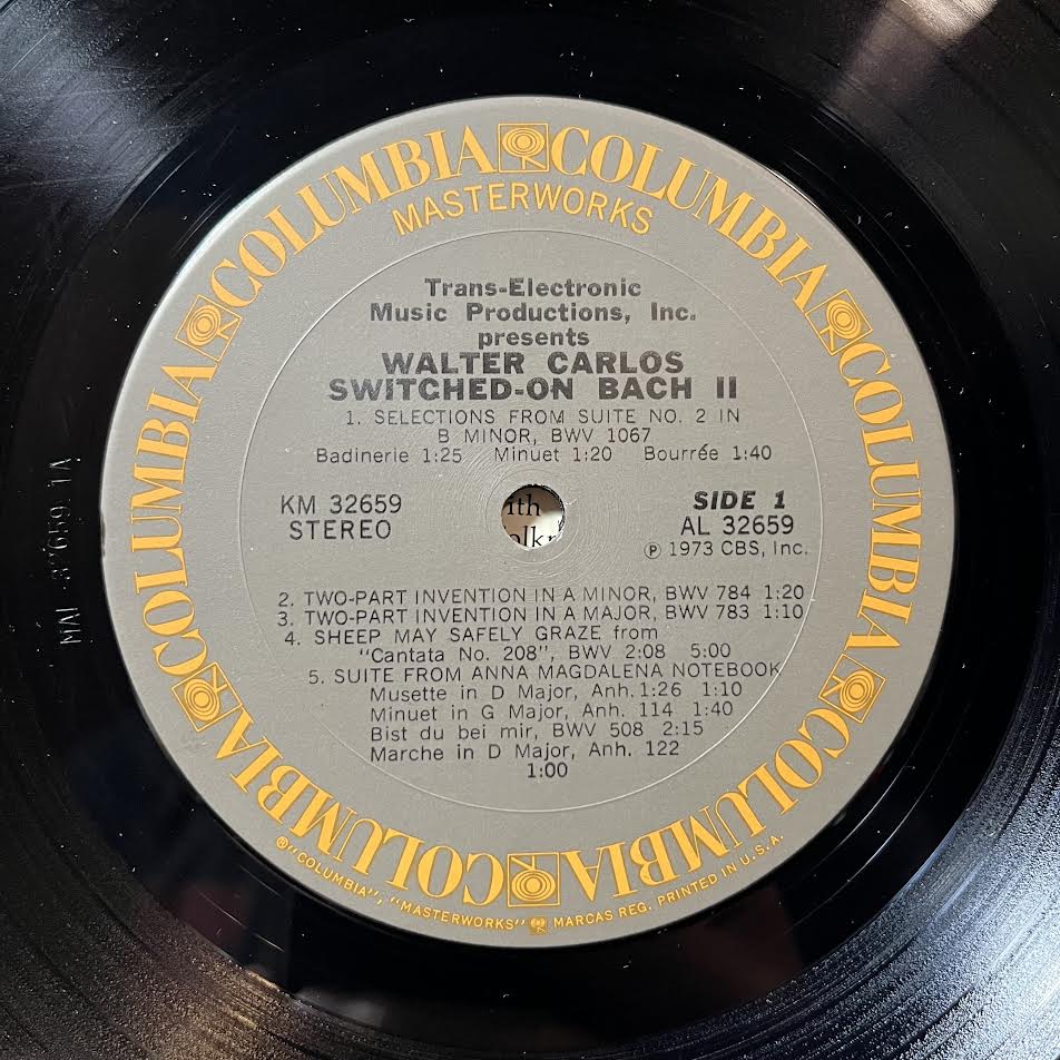Switched-On Bach II (VINYL) | Near Mint- (NM-) Near Mint- (NM-) - CLASSICAL / USED *NEAR MINT-*