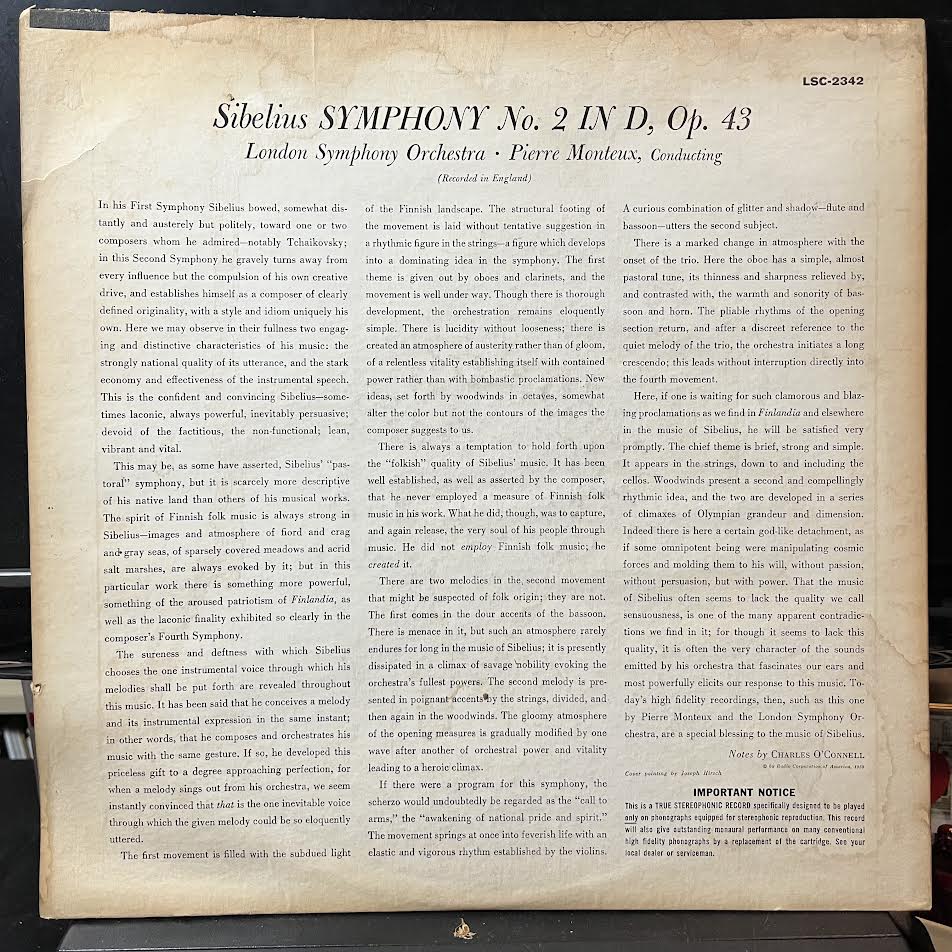 Symphony No. 2 (VINYL) | Near Mint- (NM-) Very Good (VG) - CLASSICAL / USED *NEAR MINT-*