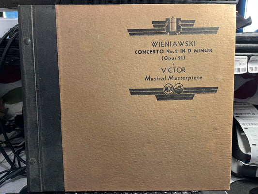 Concerto No. 2, In D Minor For Violin And Orchestra (Opus 22) (3xSHELLAC) | Near Mint- (NM-) Excellent (EX) - CLASSICAL / USED *NEAR MINT-*