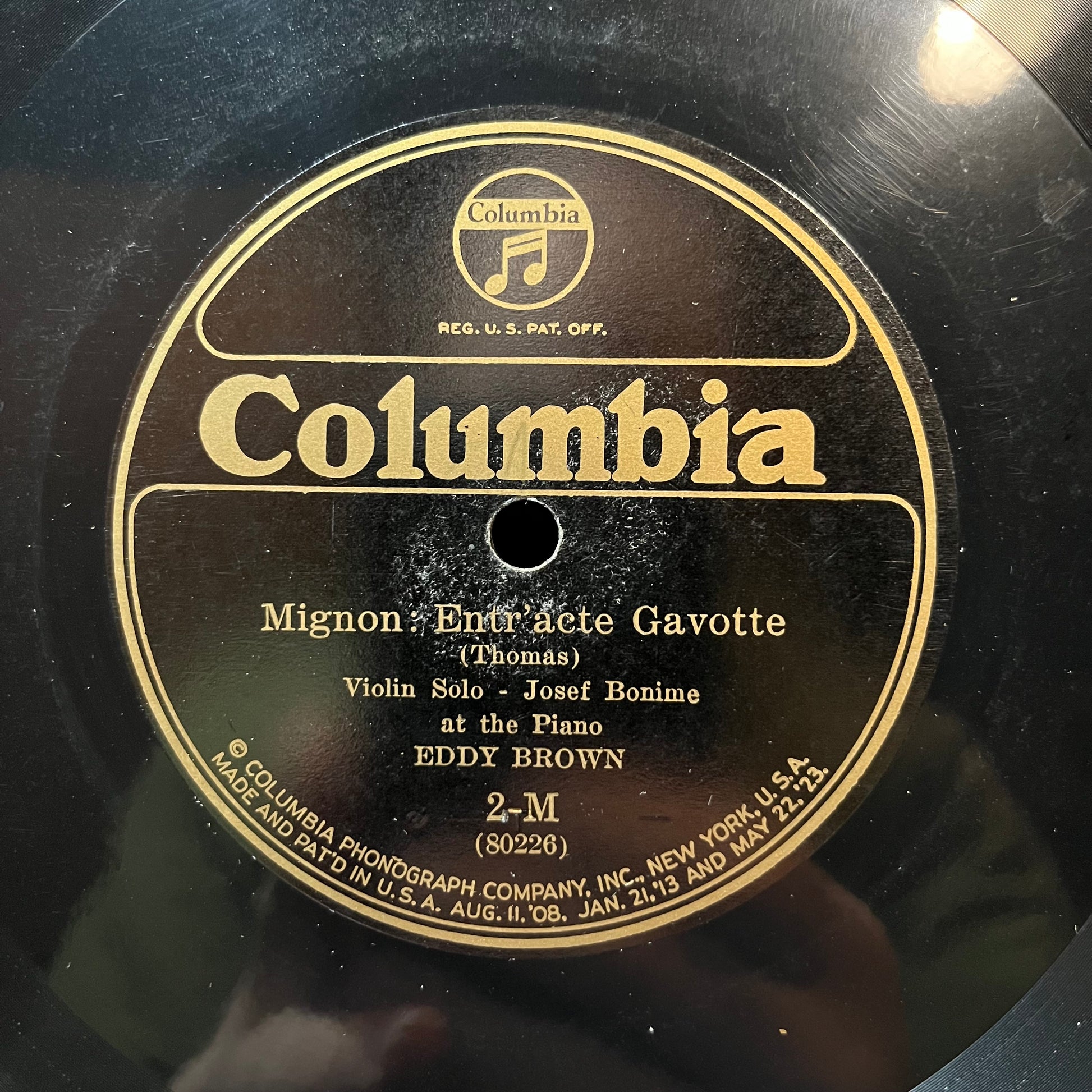 MIGNON : ENTR'ACTE GAVOTTE / CAPRICIETTO (78RPM 10") | Near Mint- (NM-) Generic - CLASSICAL / USED *NEAR MINT-*