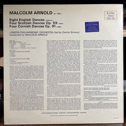 English ∙ Scottish & Cornish Dances (VINYL) | Near Mint- (NM-) Excellent+ (EX+) - CLASSICAL / USED *NEAR MINT-*