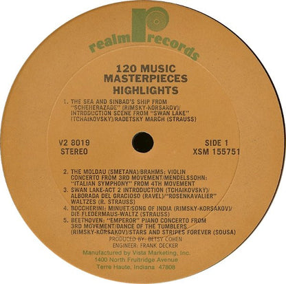 120 Music Masterpieces Highlights Vol. 2 (2xVINYL) | Near Mint- (NM-) Excellent+ (EX+) - CLASSICAL / USED *NEAR MINT-*